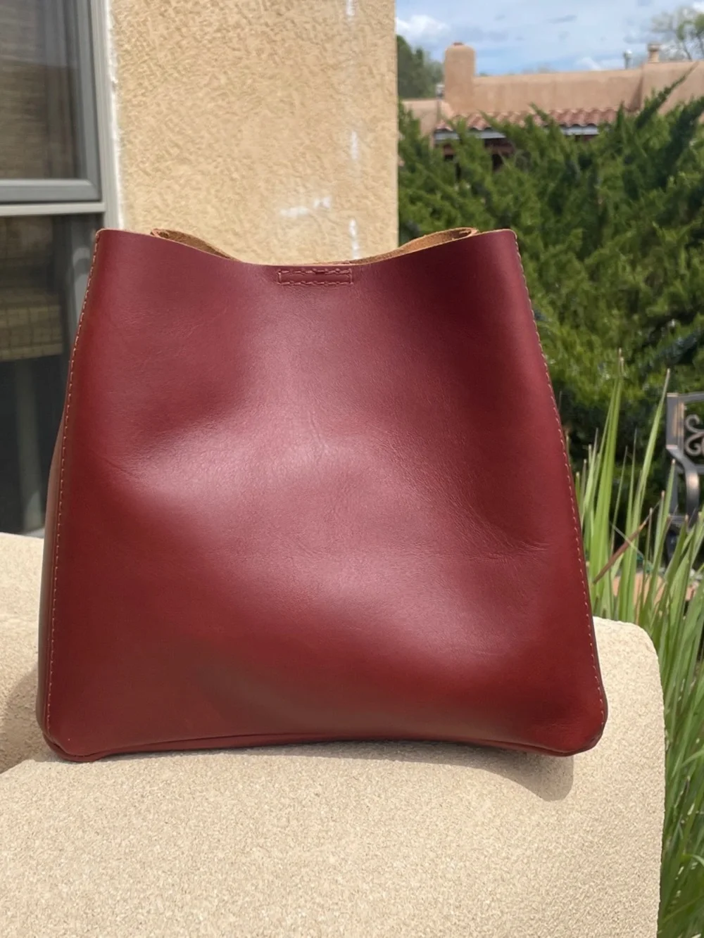 Portland Leather Butterfly Bucket